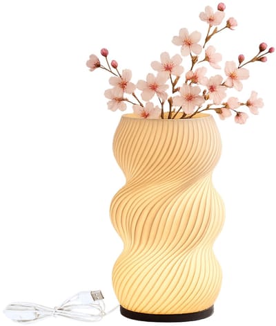 RGB Tafellamp met Vaas - LED Sfeerlamp met Afstandsbediening - 2-in-1 Decoratieve Bloemenvaas - USB Voeding