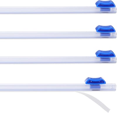 Plasticfolie Snijder - Folie Dispenser - Keuken Organiseren - Dubbelzijdig Snijden - 43 cm - Blauw
