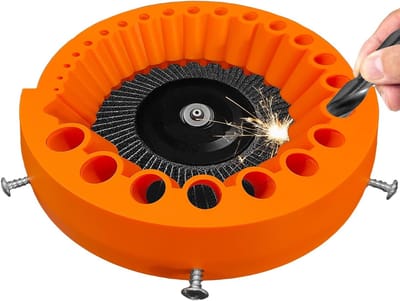 Boorpen Slijper voor Haakse Slijper 125mm – Slijpt 2-13mm Boorpen – Herstellen van Blote Boorpen (Oranje)