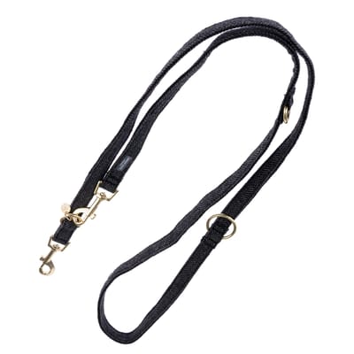 Nomad Tales Calma Halsband, ebony - Bijpassende riem (zwart): 200 cm lang, 20 mm breed