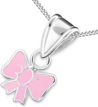 Princes Ketting Bow - 925 Zilver E-Coating - Strik - 7x6mm - 38cm