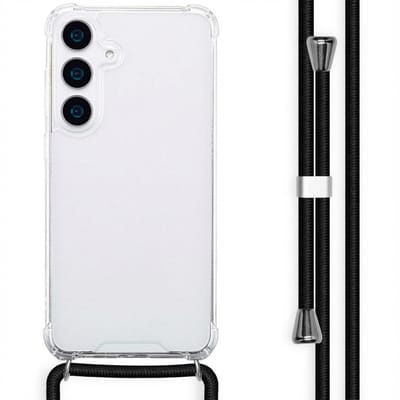 imoshion Hoesje - Geschikt voor Samsung Galaxy S25 Plus - Backcover met koord - Zwart