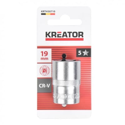Kreator Dopsleutel KRTH30710- 19 mm - Voor moeren en bouten