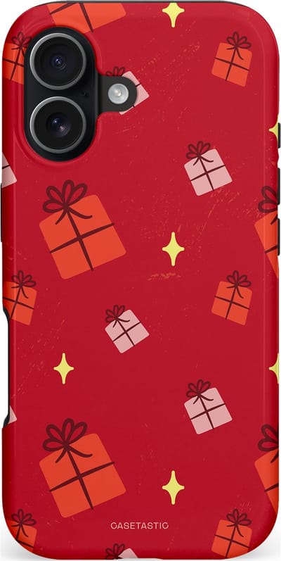 Casetastic hoesje geschikt voor Apple iPhone 17 - MagSafe - Dubbellaagse bescherming - Rode Sinterkerst Cadeaus - Fashion Case - Rood
