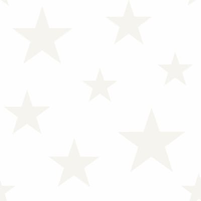 Origin Wallcoverings behang sterren mat wit en glanzend zilver - 347696 - 0,53 x 10,05 m