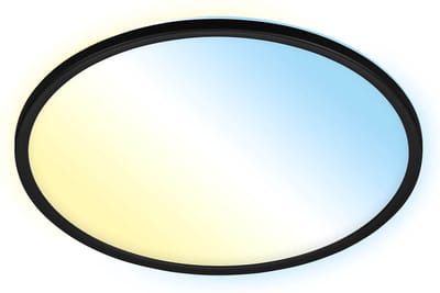BRILONER SLIM - Slimme LED Plafonniére - dimbaar - 22W - met cct - nachtlichtfunctie - timerfunctie - geheugenfunctie - achtergrondverlichtingseffect - Ø42cm