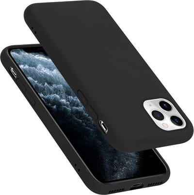 Cadorabo Hoesje geschikt voor Apple iPhone 11 PRO in LIQUID ZWART - Beschermhoes gemaakt van flexibel TPU silicone Case Cover