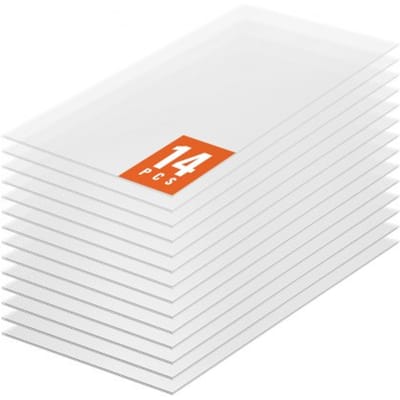 VEVOR 14-delige polycarbonaat kasplatenset, 1210 x 605 x 4 mm meerwandige platen, waterdichte, uv-bestendige, gegolfde dubbelwandige platen, slagvaste, transparante dakpanelen voor kas/tuin