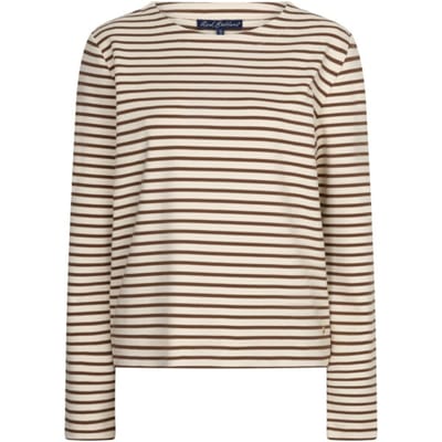 Red Button Rb terry stripe espresso