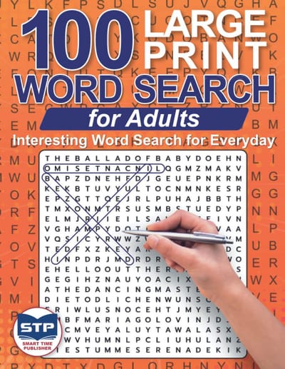 100 Grote Letter Woordzoekers voor Volwassenen - Puzzelboek voor Ontspanning en Hersentraining