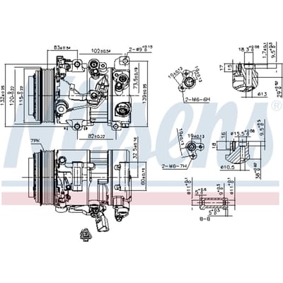Compressor airconditioning NISSENS 890156