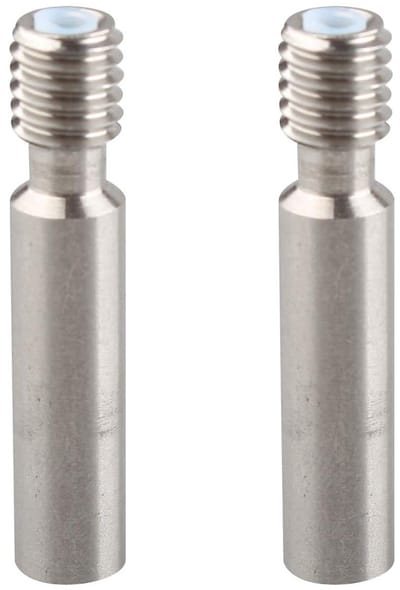 2 Stuks RVS Nozzle Throat Voedingstube met Teflonbuis voor 3D Printer Hotend en Filament 1.75mm