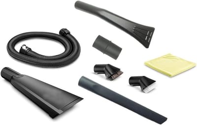 Stofzuigeraccessoireset - Interieurreiniging - Auto Reinigen - 7-delige set - 1.5m slang - Zwart