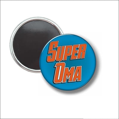 Button Met Magneet 58 MM - Super Oma - NIET VOOR KLEDING