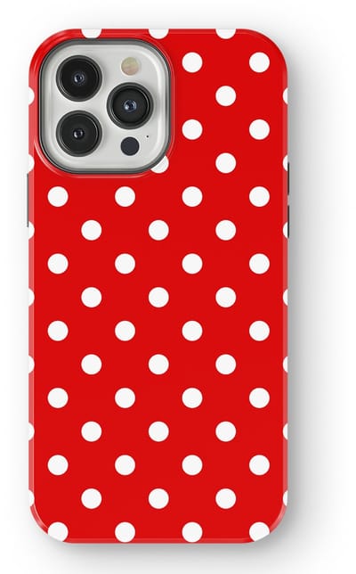 Polka Dots Hoesje geschikt voor iPhone 13 Pro Max | Geschikt Voor Mag | Stippen Design Backcover geschikt voor iPhone 13 Pro Max Classic Red