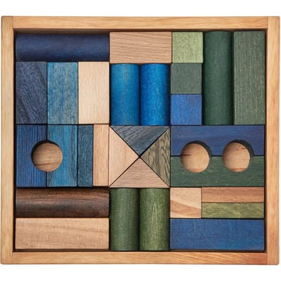 Constructiespeelgoed in doos 30 stukken Wooden Story