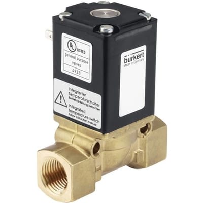Magneetventiel NPT 1'' NC Messing FKM 0-16bar/232psi 24VAC/DC Vacuum Anti-Waterslag 0290 450649