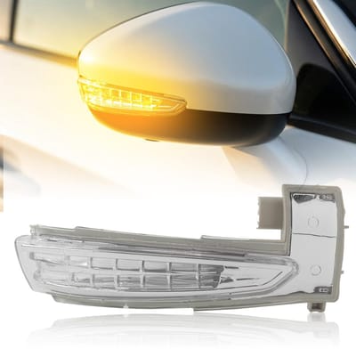 Dailygoods - Achteruitkijkspiegel - Turn Signal Lamp - Veiligheid en zichtbaarheid - Universeel - Auto accessoires - Geschikt voor meerdere voertuigen...
