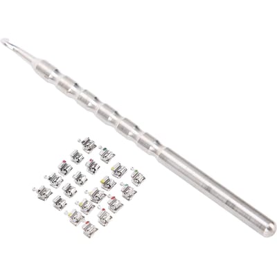 Support Orthodontique Métallique Professionnel Support Auto-ligaturant Dentaire Portable Outil de Soin Buccal white