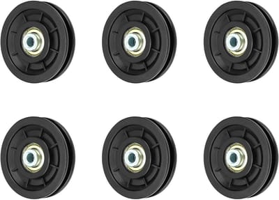 Allecto Plus - Fitness Katrol 6 stuks 90mm - Gym Kabelrol Universele Lagers - Kabelrol voor Gymapparatuur Thuis - Reserveonderdeel