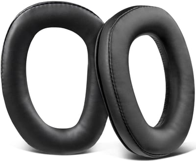 Dailygoods - SOULWIT vervangende lederen oorkussens voor Sennheiser GSP 370/350/303/302/301/300, hoofdtelefoon voor GSP370, GSP350, Earpads voor geluidsisolatie