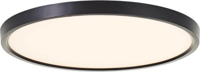 Brilliant Galo - Plafondlamp - LED 26W 3000lm - 3000K - 40cm - Zwart
