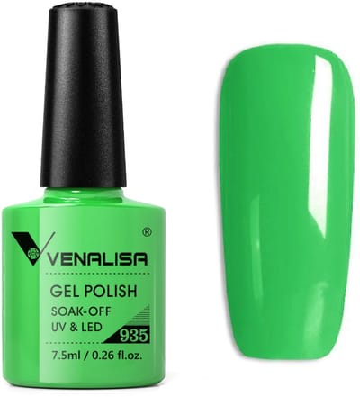 Venalisa UV Gellak Groen - 7.5 ml - 935 - Groene Gellak - Groene Gellak - Gellak Groen - Gellac Groen - Gellak Kleuren - Venalisa Gellak - Gellak Nagellak
