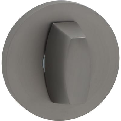 Kuchinox WC Rozet Grafit Rond met Slot - Aluminium & Znal