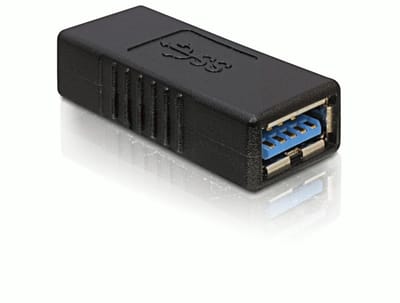 Delock - USB 3.0 A - A  Verloopstekker - Zwart