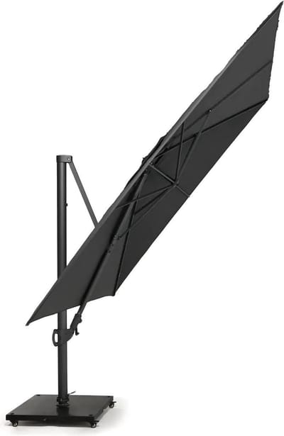 Monaco III Flex l300b300cm Grijs met Kruisvoet en Parasolvoettegel