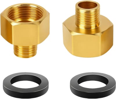 Hoge Kwaliteit Messing Slangconnector Adapter Reducer 1/2 Inch BSP naar 1/4 Inch BSP Manlijk - Perfect voor Tuin en Waterleiding