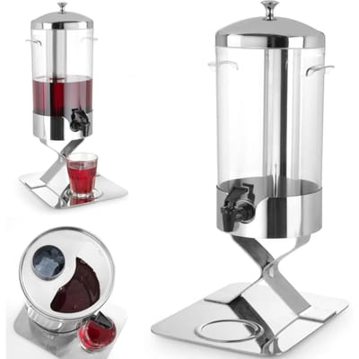HENDI Sapdispenser – 5L – Met ijsblokjeskoeling – Non-drip tapkraan – 280x220x510 mm