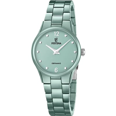 FESTINA DAMES GROEN CERAMIC KERAMIEK HORLOGE ARMBAND F20751/3