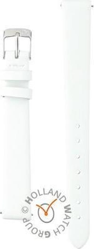 Morellato Horlogebandje - Morellato horlogeband X5200 Micra - leer - Wit - bandbreedte 12.00 mm