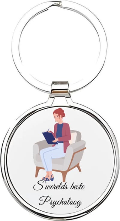 Akyol - s' werelds beste psycholoog Sleutelhanger - Psycholoog - de beste psycholoog - psychiater - psycholoog - therapie - therapeut - hulpbieder - psychologe - cadeau voor een psycholoog - 4 x 7,5 CM