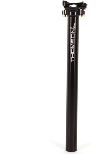 Zadelpen - Fietszadel Ondersteuning - Wielrennen Mountainbiken - Vliegtuigaluminium Constructie - 410mm Lengte - Zwart