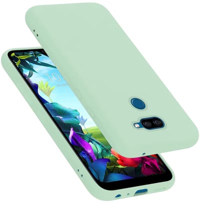 Cadorabo Hoesje geschikt voor LG K40S in LIQUID LICHT GROEN - Beschermhoes gemaakt van flexibel TPU silicone Case Cover