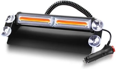 Dashboard flitser - COB LED - Oranje - 12 / 24V