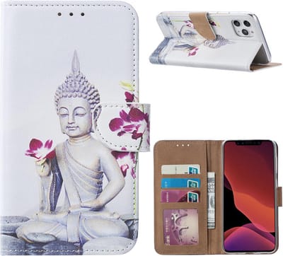 Cityhoesje - Bookcase - iPhone 11 Pro - Boeddha
