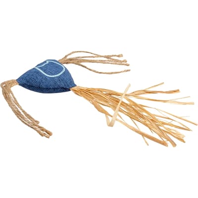 Duvo+ Eco Navy Triangel & Catnip - Kattenkruid - Kattenspeelgoed - 3x18x20cm