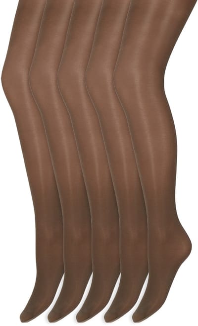 Glans panty | 35 Denier | Merk: Marianne | Maat: S t/m XXL | Kleur: Bosco | 5 Paar