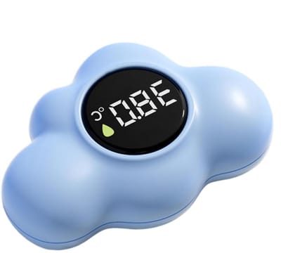 Badthermometer Drijvend - Water Temperatuurmeter - Veilig Babybadje - Kindvriendelijk Ontwerp - 10.6 cm - Blauw