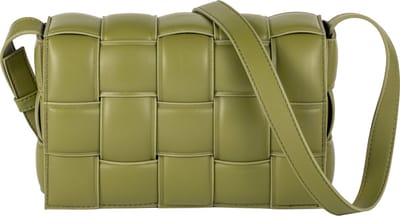 Nouka Groene Dames Tas – Schoudertas – Crossbody – met Geweven patroon en Verstelbare Tassenriem / Schouderriem