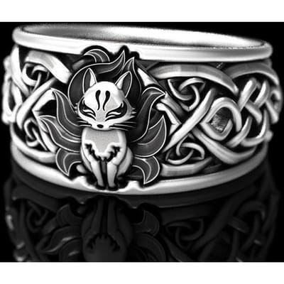 Viking Noordse Mythologie Giant Wolf Mannen Ring Defensie Totem Wolf Mode Hip Hop Rock Unisex Vinger Ring Punk Gift 6