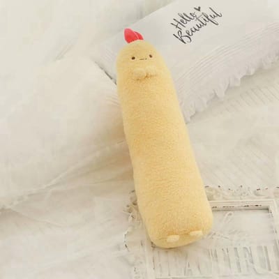 Nieuwe Sumikko Gurashi Pluche Speelgoed Garnalen Tempura Kussen Schattige Cartoon Knuffelpop Lange Lichaam Kerstcadeau