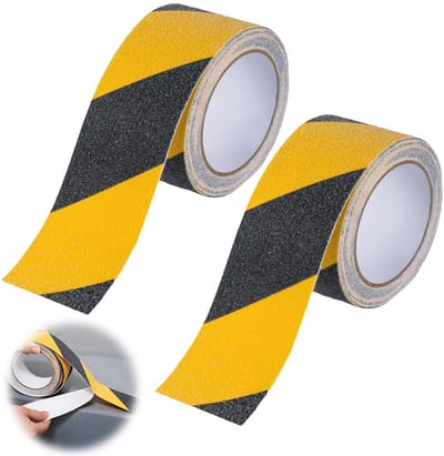 Dailygoods- Antislip Plakband - 2 Rollen 50 mm x 10 m - Antislipstrepen - Waterdicht - PVC/Aluminium - Verbeterde Tractie - Antislip Tape