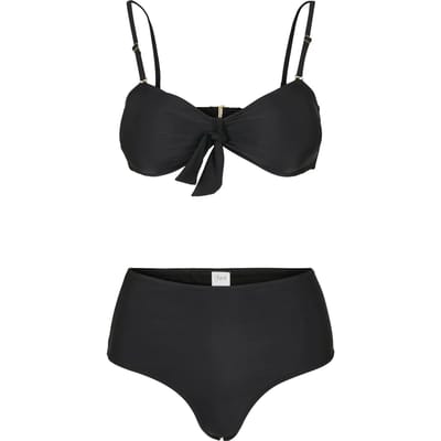 Urban Classics - High Waist Balcony Bikini set - S - Zwart