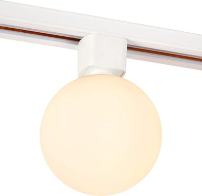 Lucide TRACK TYCHO- Railspot - 1-fase Railsysteem / Railverlichting - 1xG9 - Opaal (Uitbreiding)