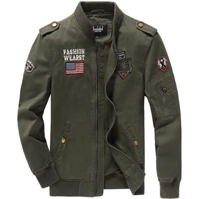 Veste de vol Air Force One pour homme, nouvelle collection printemps et automne L gray