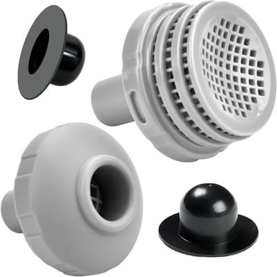 Complete Set Vervangingsonderdelen voor Boven Grond Zwembaden met 1.25" Filter, Inlaatmondstuk en Stopper - Geschikt voor Intex, Coleman en Bestway Accessoires